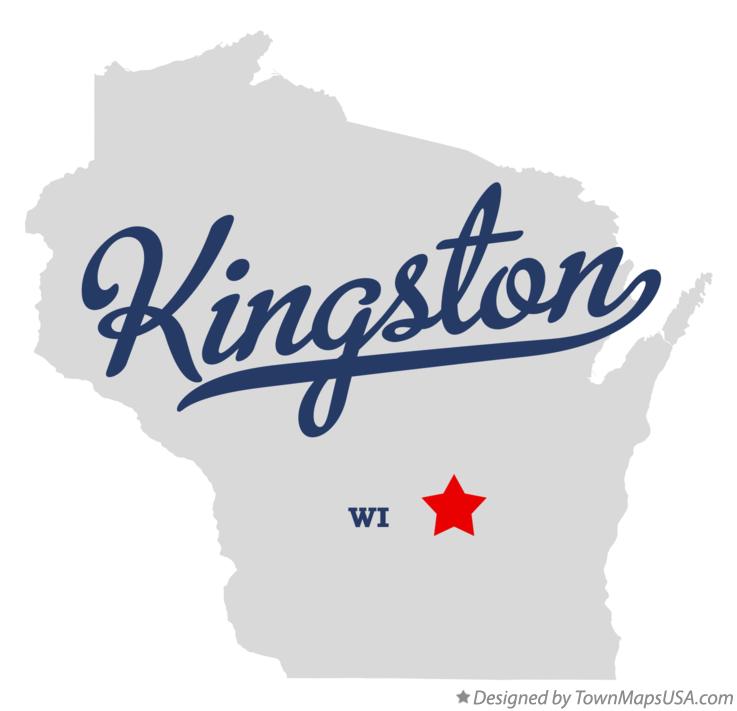 Map of Kingston, Green Lake County, WI, Wisconsin