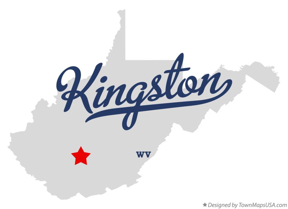 Map of Kingston, WV, West Virginia