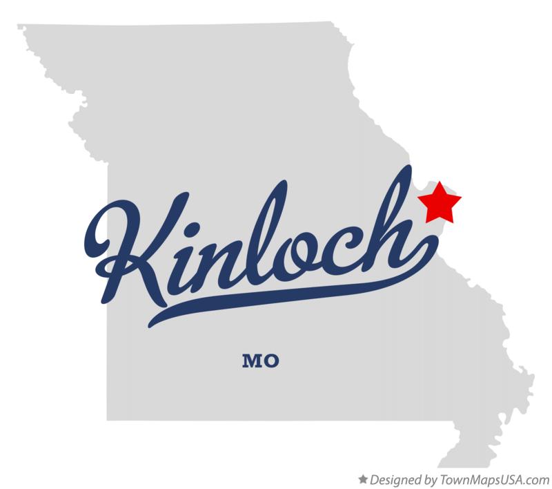 Map of Kinloch, MO, Missouri