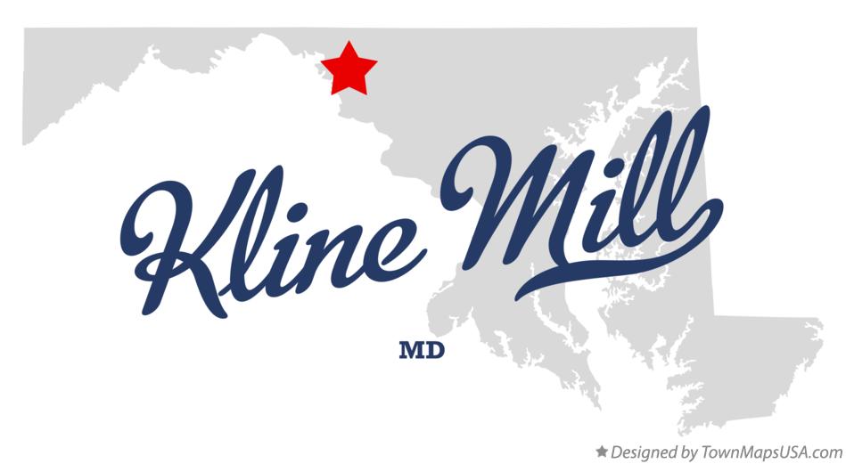Map of Kline Mill, MD, Maryland