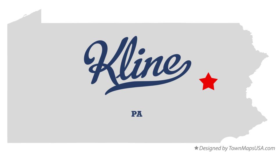 Map of Kline, PA, Pennsylvania