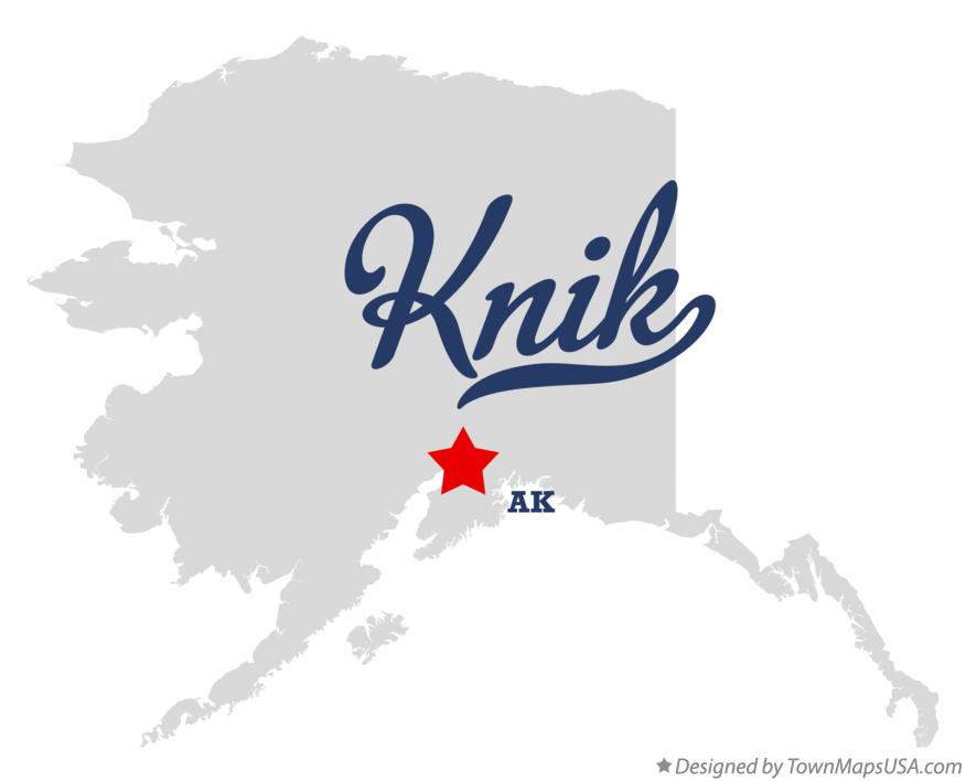 Map of Knik, AK, Alaska