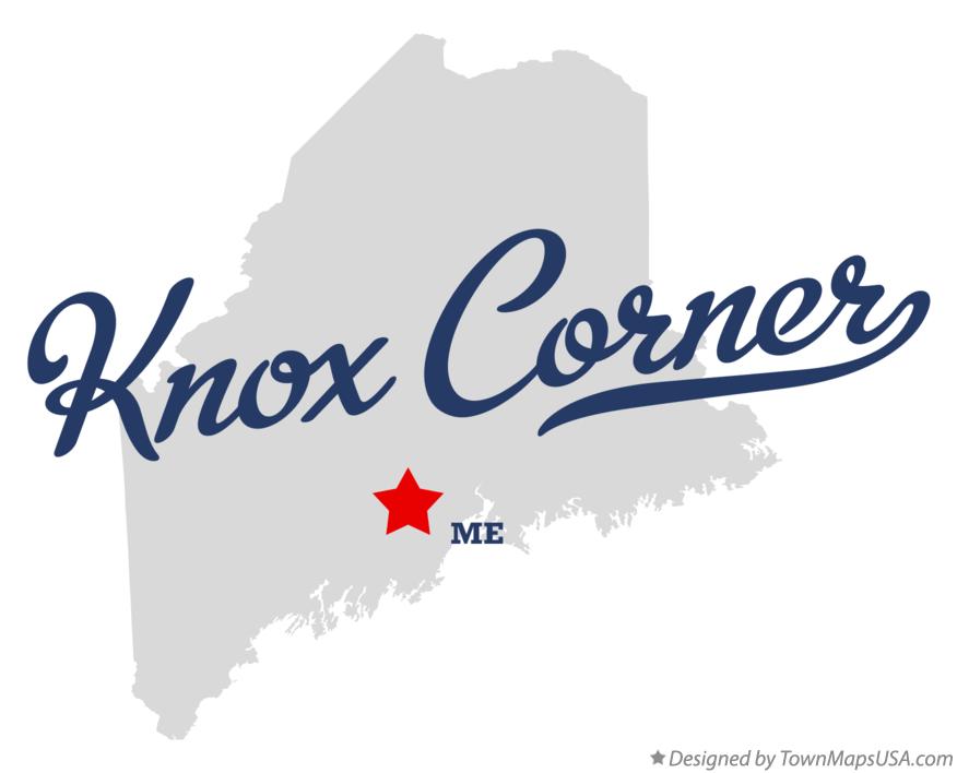 Map of Knox Corner, ME, Maine