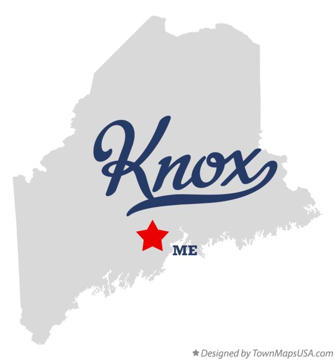 Map of Knox, ME, Maine