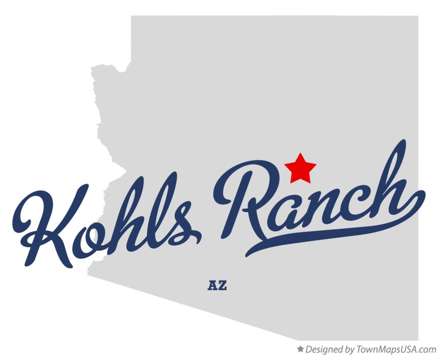 Map of Kohls Ranch, AZ, Arizona