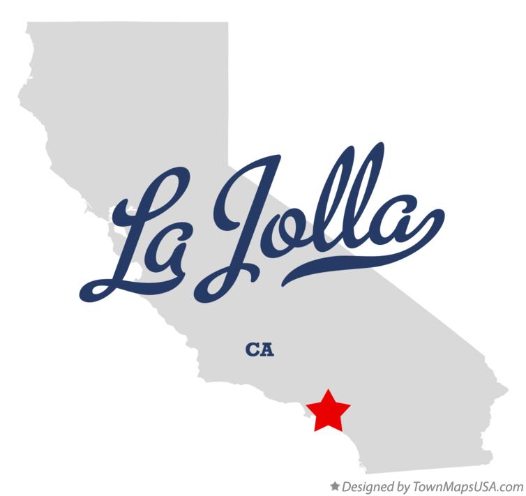 Map of La Jolla, Orange County, CA, California