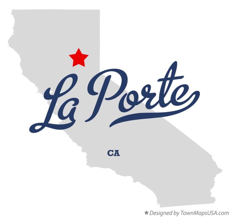 Map of La Porte, CA, California