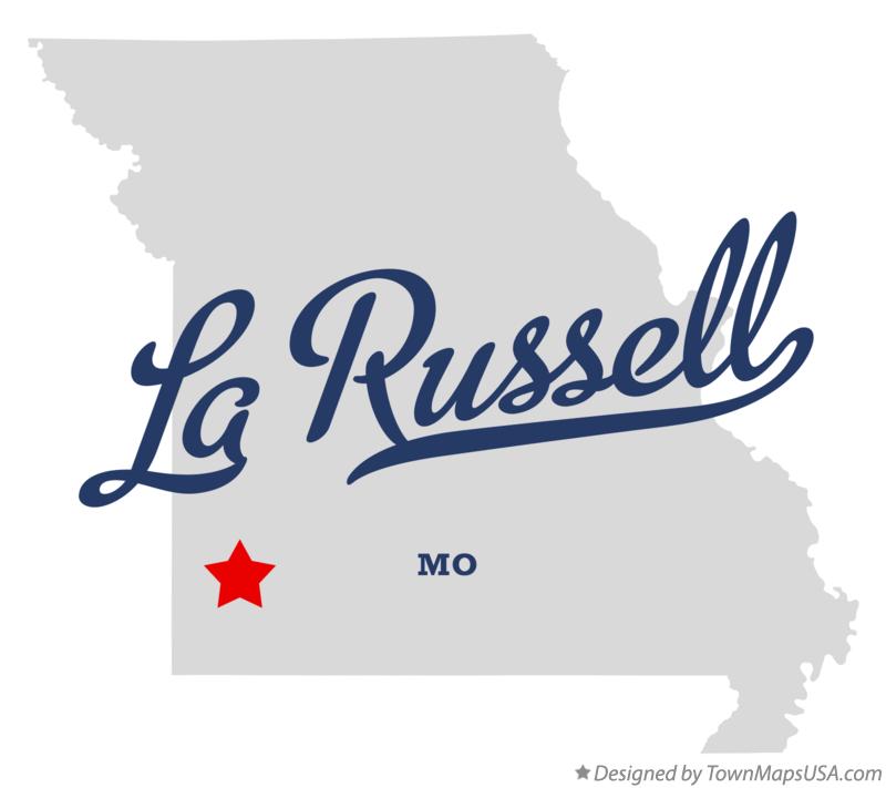 Map of La Russell, MO, Missouri