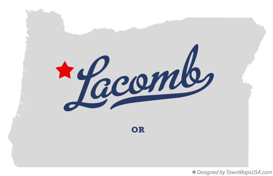Map of OR, Oregon