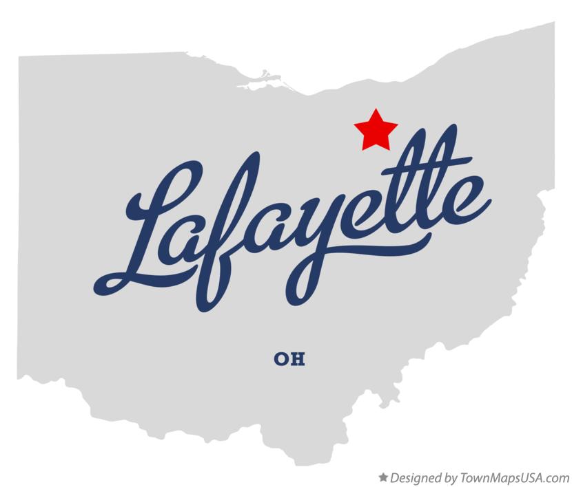 Map of Lafayette, Medina County, OH, Ohio