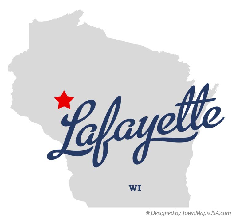 Map of Lafayette, Chippewa County, WI, Wisconsin