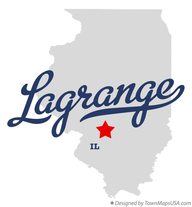 Map of Lagrange, IL, Illinois