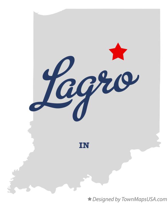 Map of Lagro, IN, Indiana