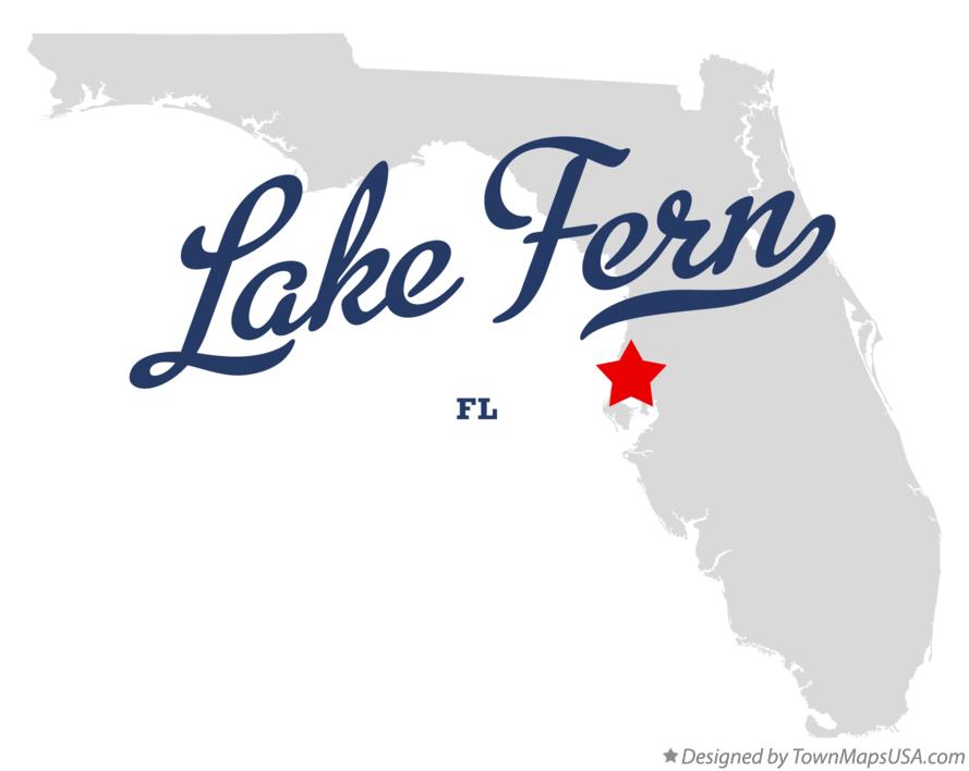 Map of Lake Fern, FL, Florida