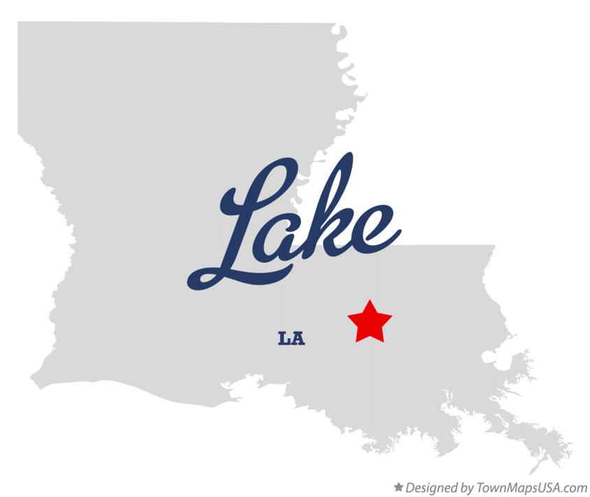 Map of Lake, LA, Louisiana