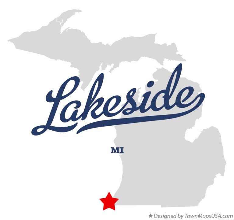 Map of Lakeside, MI, Michigan