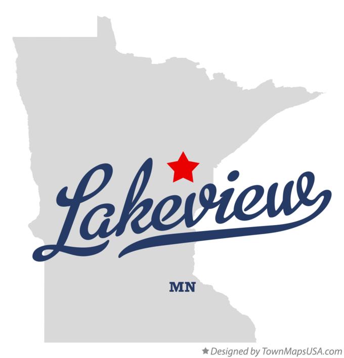 Map of Lakeview, MN, Minnesota
