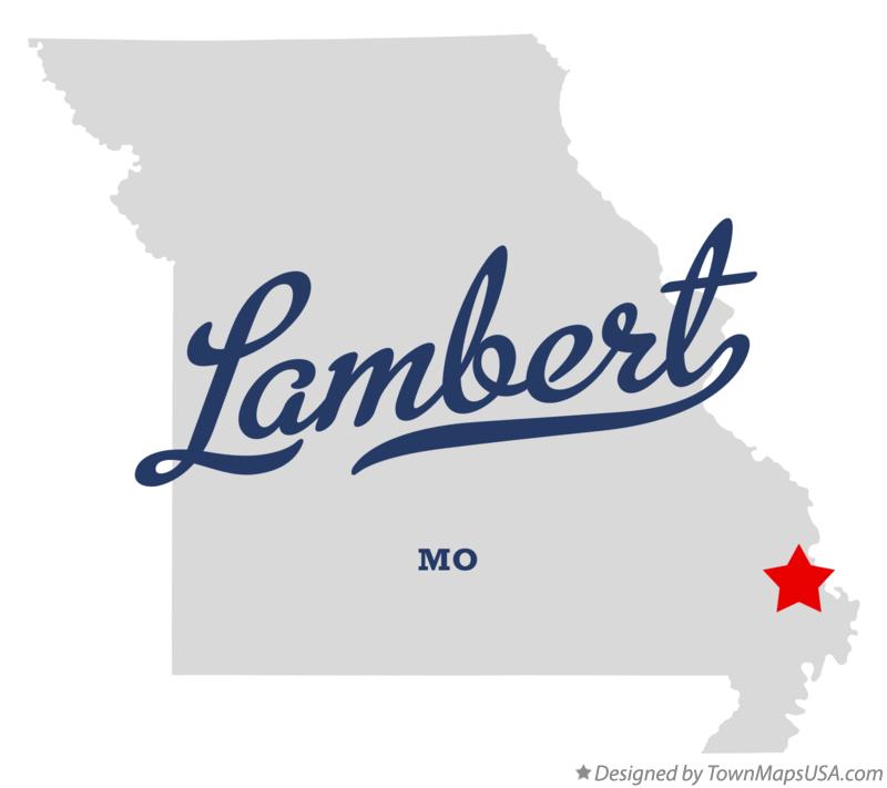 Map of Lambert, MO, Missouri