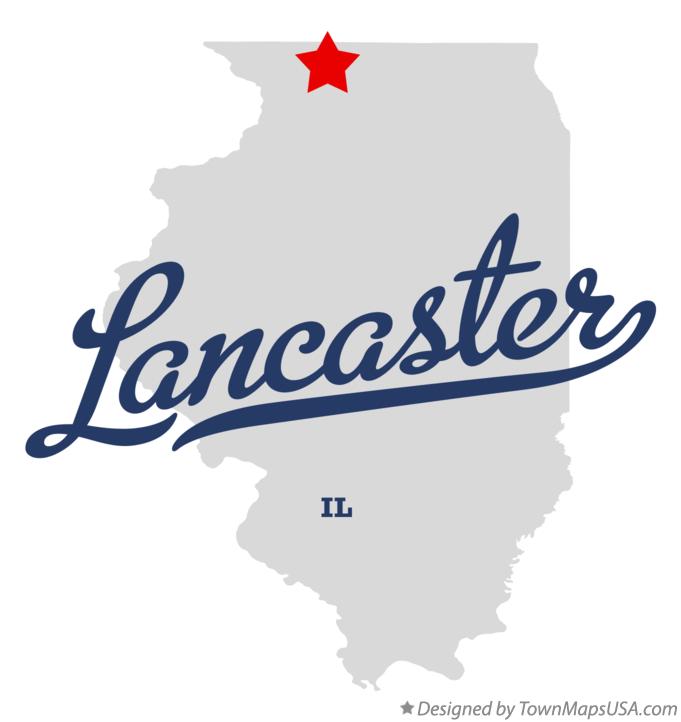 Map of Lancaster, IL, Illinois