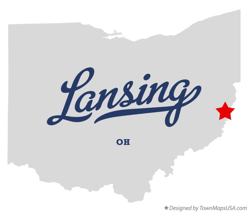 Map of Lansing, OH, Ohio