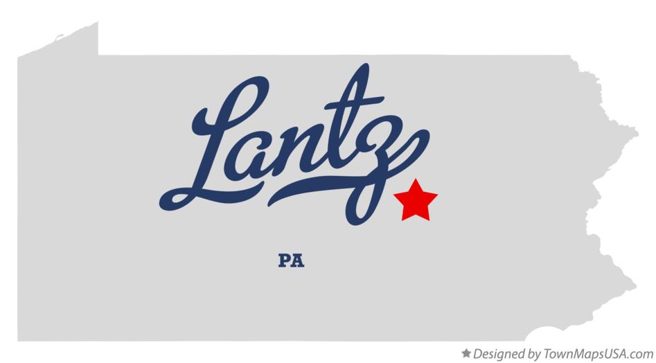 Map of Lantz, PA, Pennsylvania
