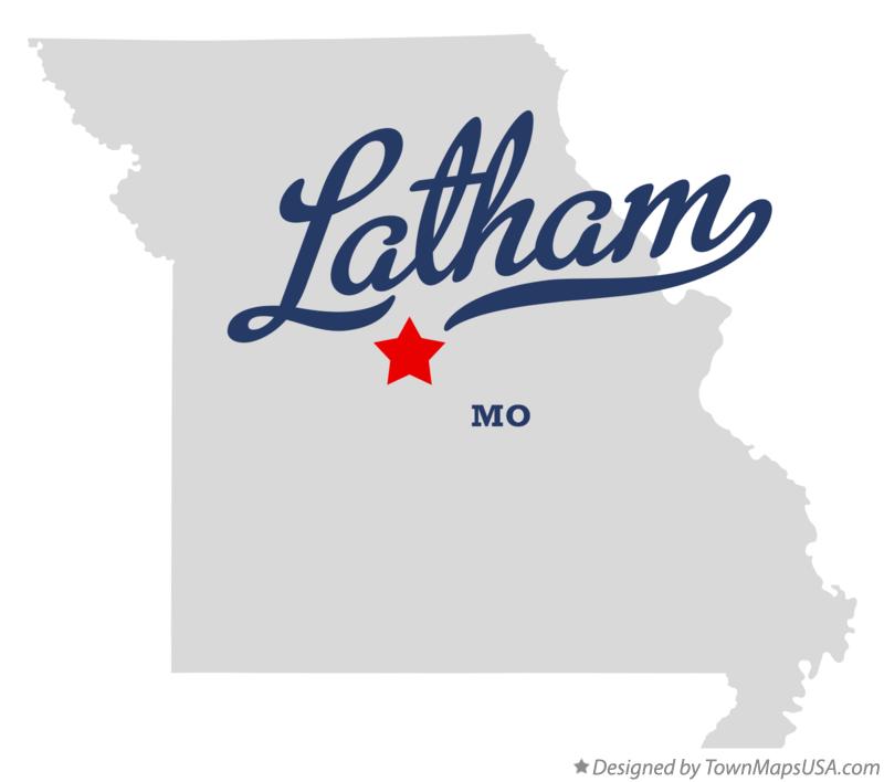 Map of Latham, MO, Missouri
