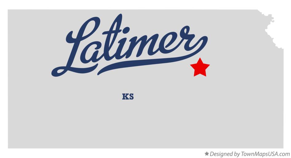 Map of Latimer, KS, Kansas