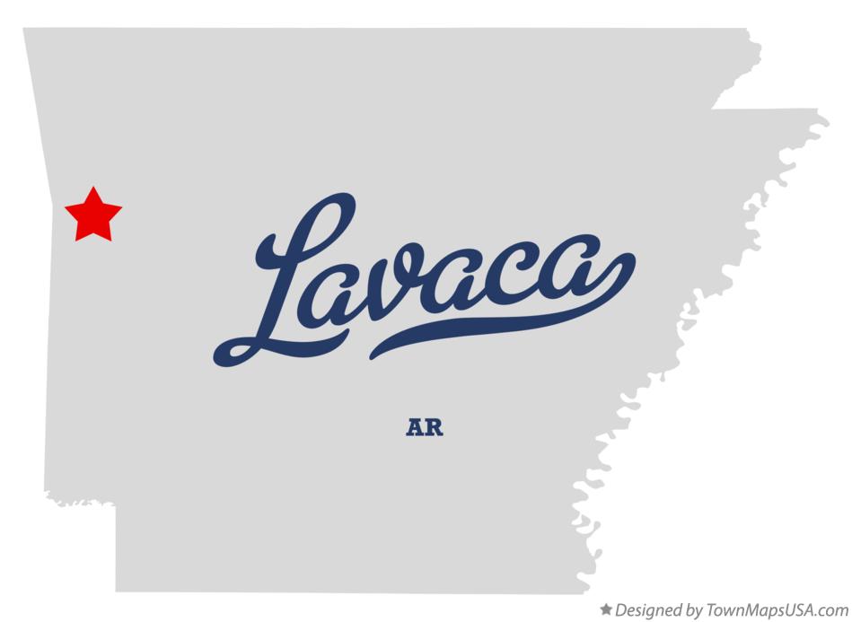 Map of Lavaca, AR, Arkansas