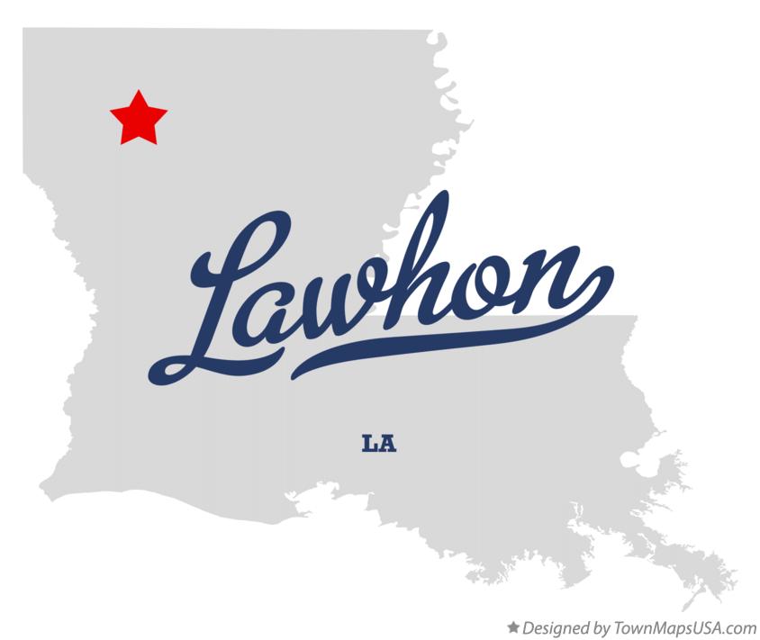 Map of Lawhon, LA, Louisiana