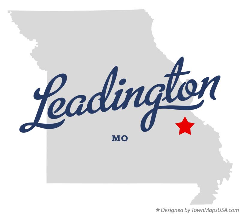 Map of Leadington, MO, Missouri