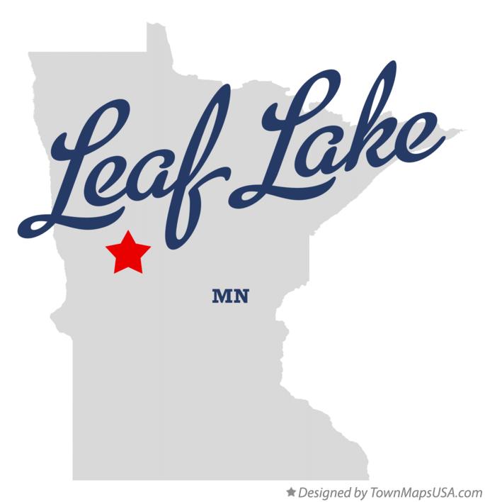 Map of Leaf Lake, MN, Minnesota