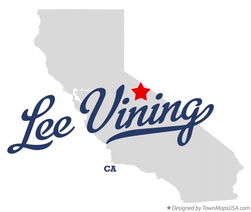 Map of Lee Vining, CA, California