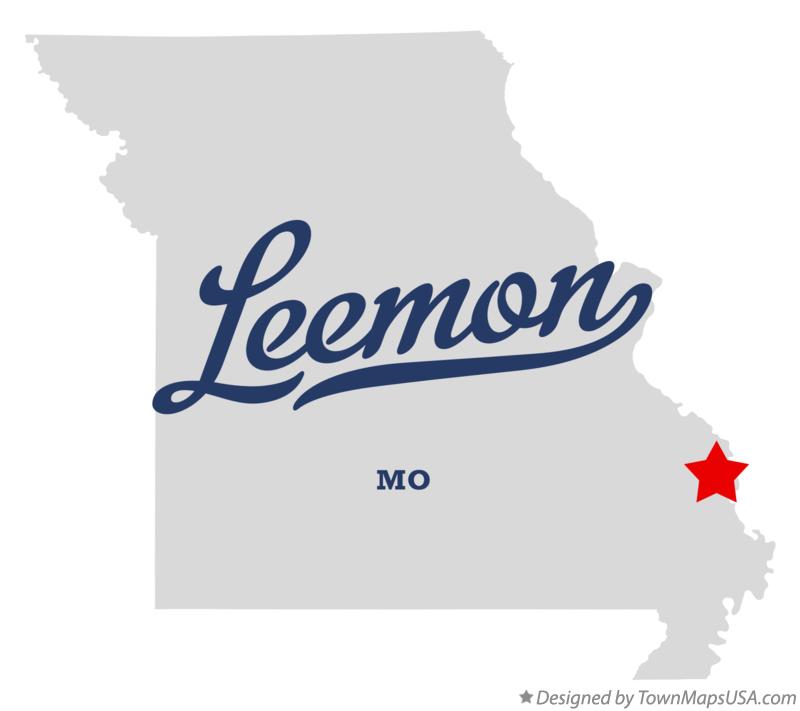 Map of Leemon, MO, Missouri