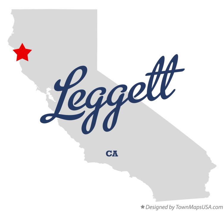 Map of Leggett, CA, California