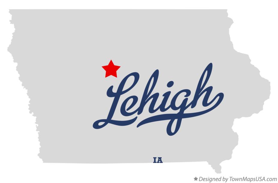 Map of Lehigh, IA, Iowa