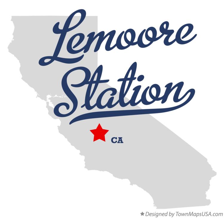 Map of Lemoore Station, CA, California