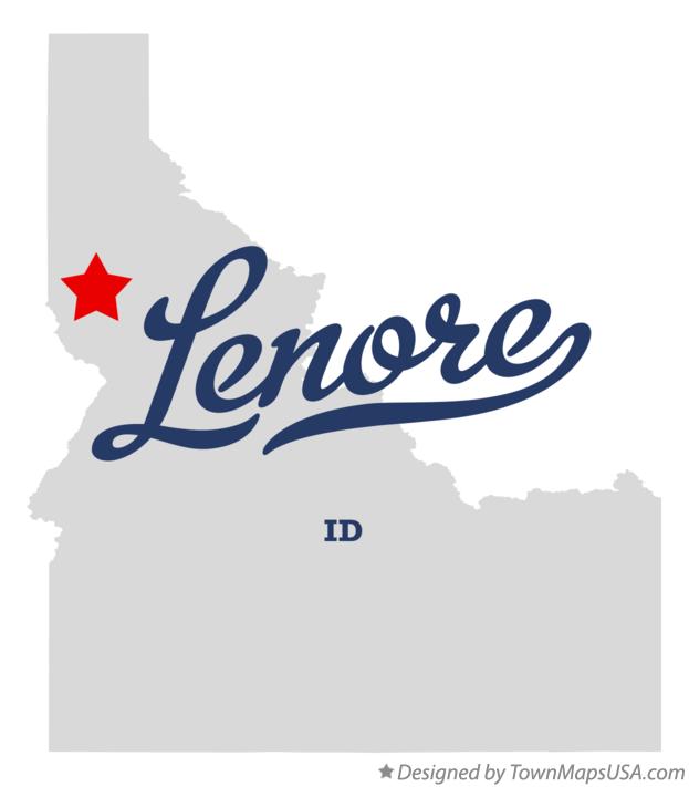 Map of Lenore, ID, Idaho