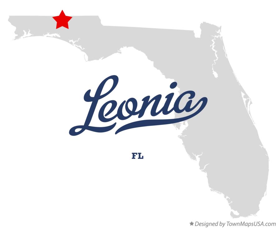 Map of Leonia, FL, Florida