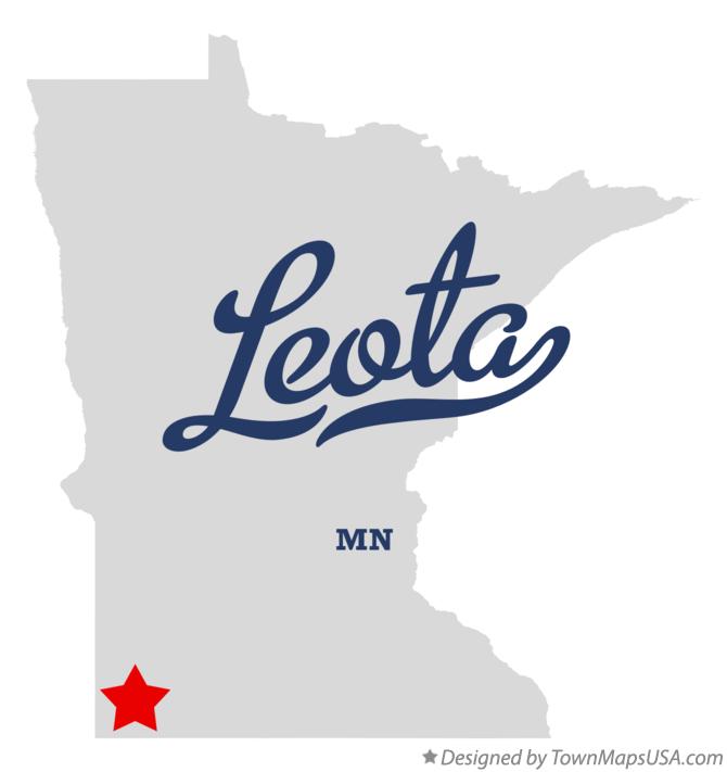Map of Leota, MN, Minnesota