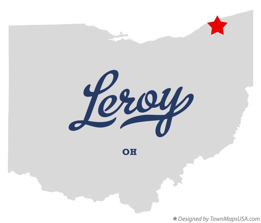 Map of Leroy, OH, Ohio