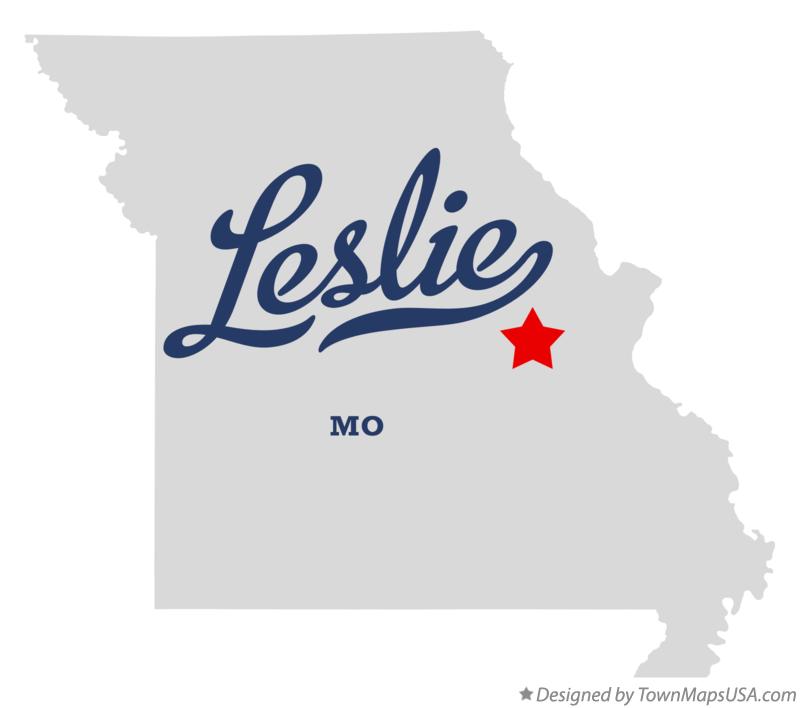 Map of Leslie, Franklin County, MO, Missouri