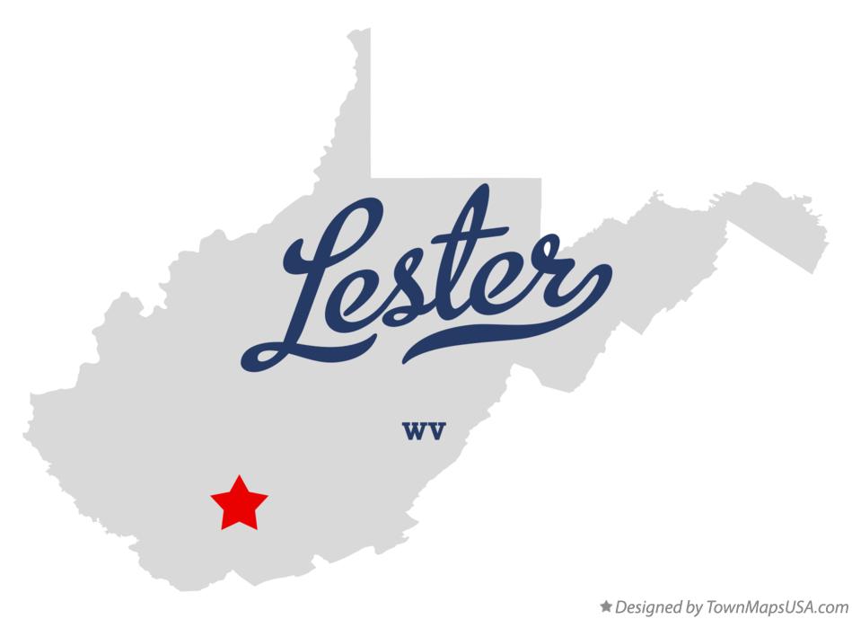 Map of Lester, WV, West Virginia