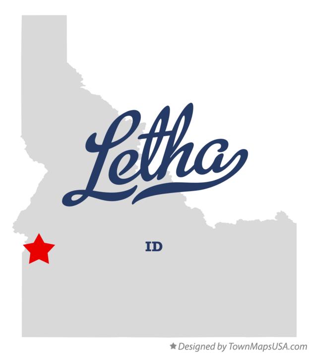 Map of Letha, ID, Idaho