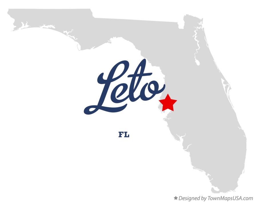 Map of Leto, FL, Florida