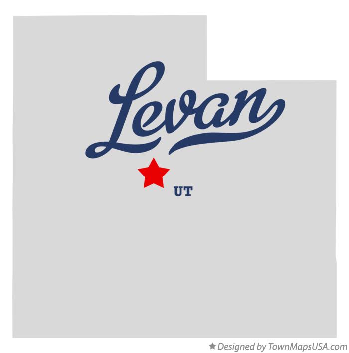 Map of Levan, UT, Utah