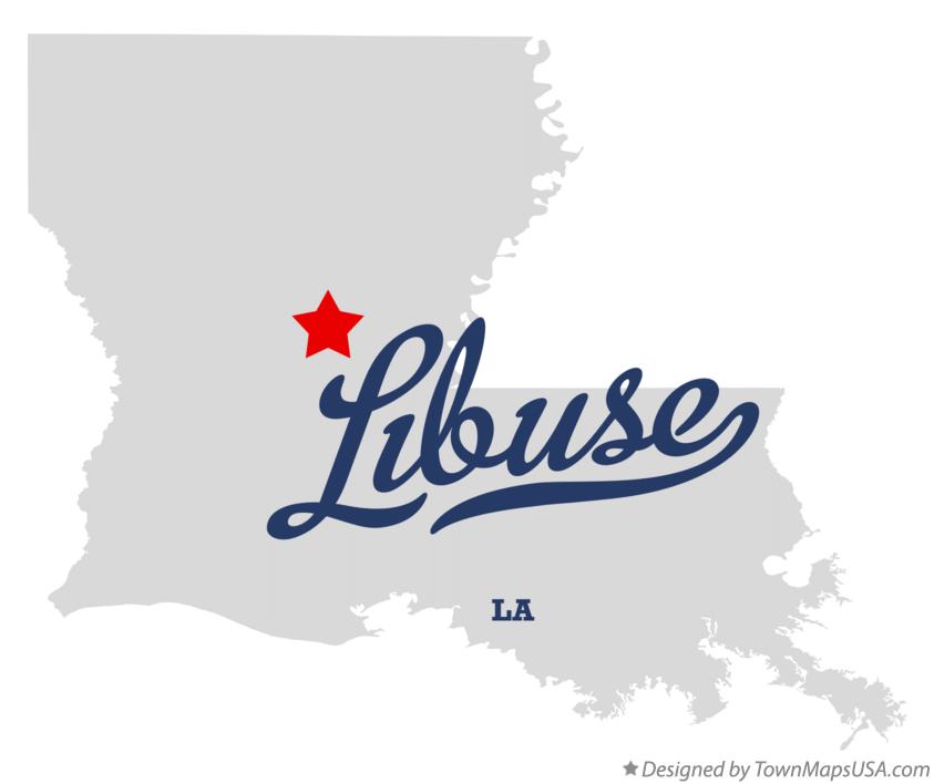 Map of Libuse, LA, Louisiana