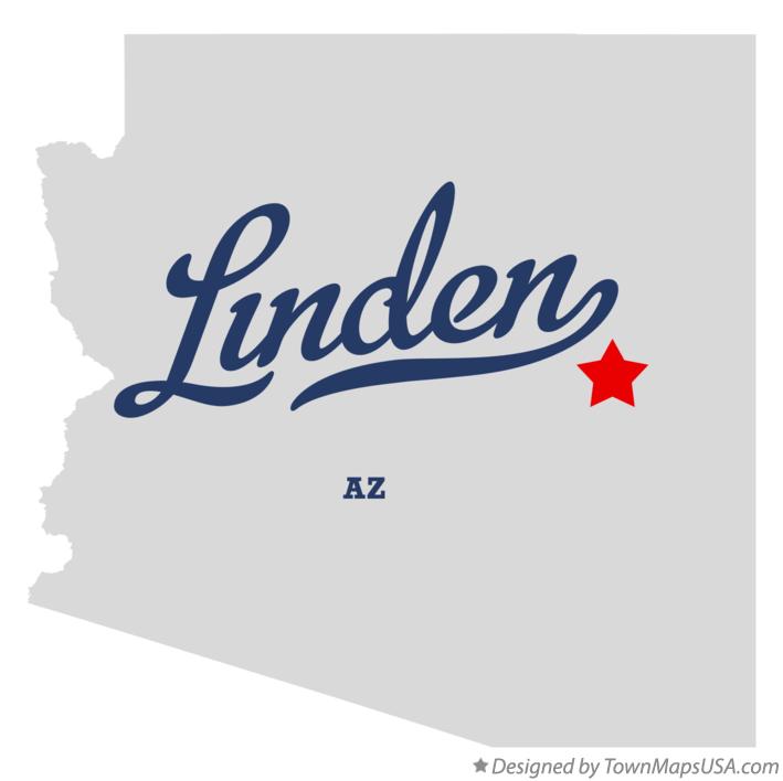 Map of Linden, AZ, Arizona