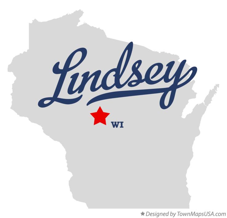 Map of Lindsey, WI, Wisconsin