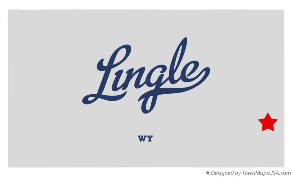 Map of Lingle, WY, Wyoming