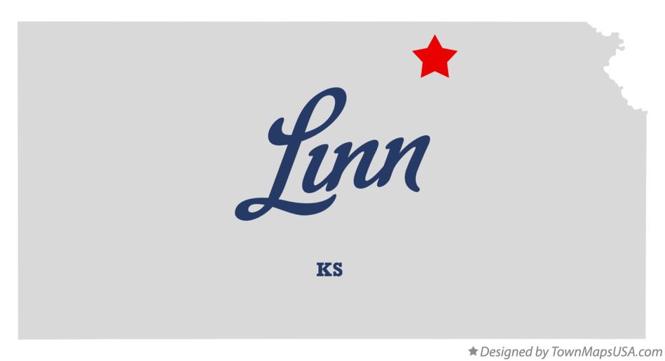 Map of Linn, KS, Kansas